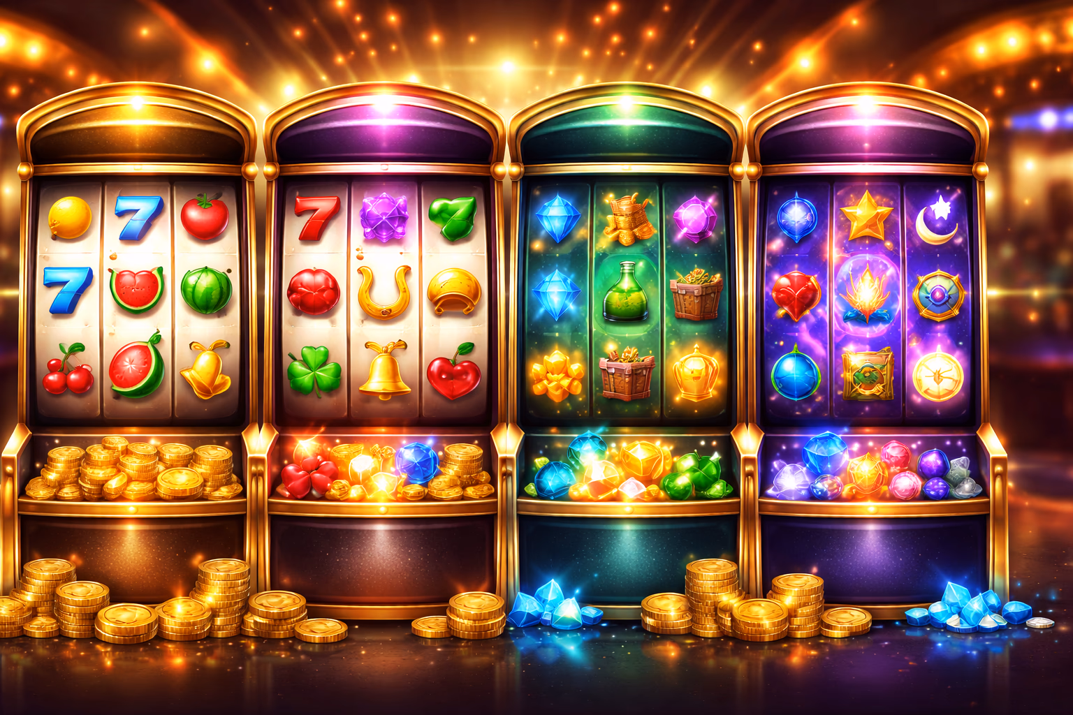 Tragamonedas destacadas y categorías de carretes Vegas Legacy